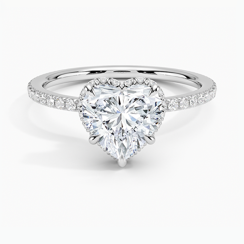 Gala Diamond Ring - Heart Center Stone