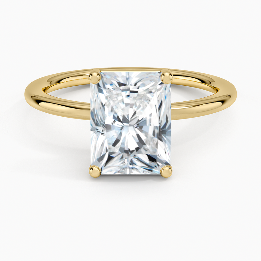 Gwen Perfect Fit Solitaire Ring - Radiant Cut Center Stone