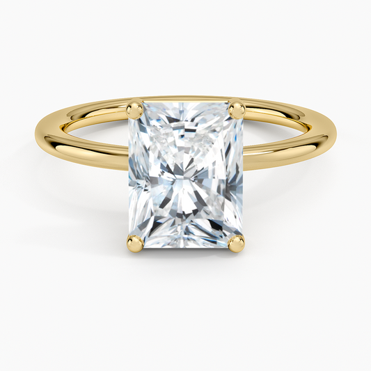 Gwen Perfect Fit Solitaire Ring - Radiant Cut Center Stone
