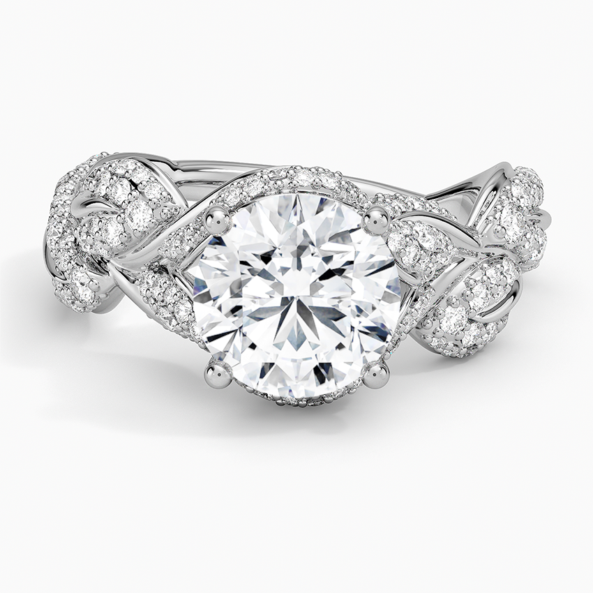 Olivia Diamond Ring (1 ct. tw.) - Round Center Stone