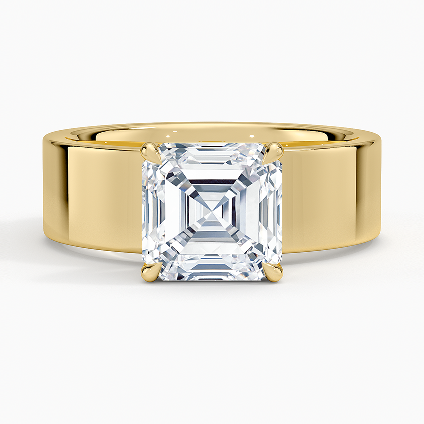 Peyton 6mm Solitaire Ring - Asscher Cut Center Stone