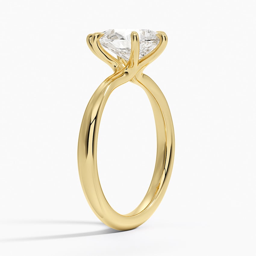 Freesia 2.7mm Solitaire Ring - Pear Center Stone