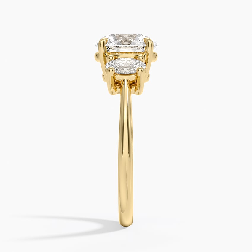 Oval-Cut Three Stone Diamond Ring (1/2 ct. tw.) - Round Center Stone