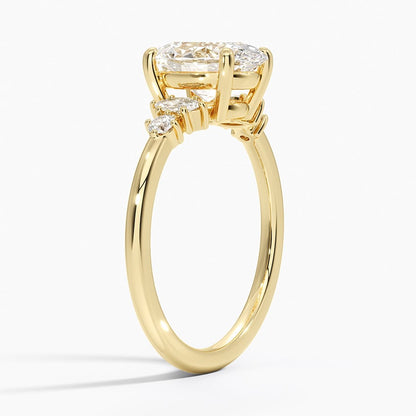 Miroir Diamond Ring - Oval Cut Center Stone