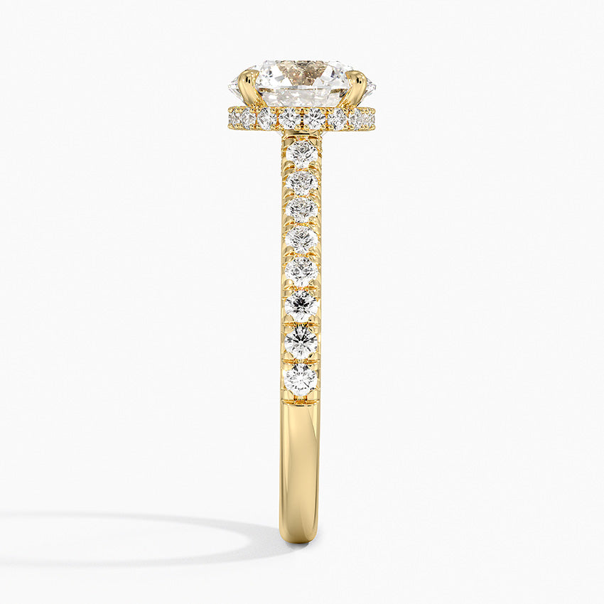 Chantal Diamond Ring - Round Center Stone