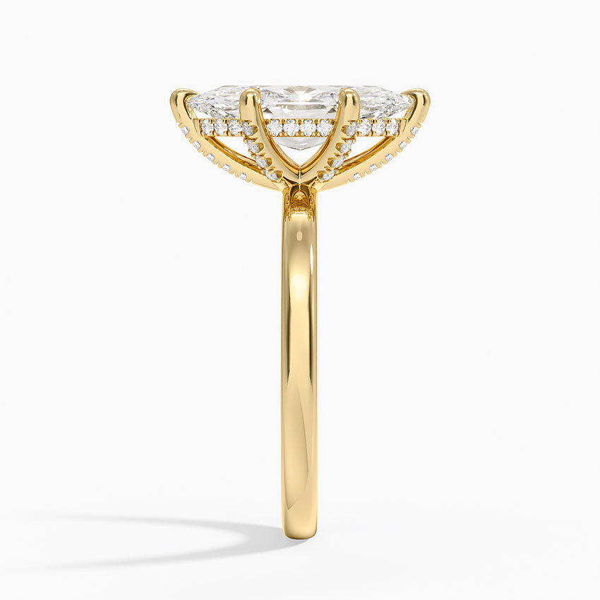 Lumiere 2mm Diamond Ring (1/8 ct. tw.) - Marquise Cut Center Stone