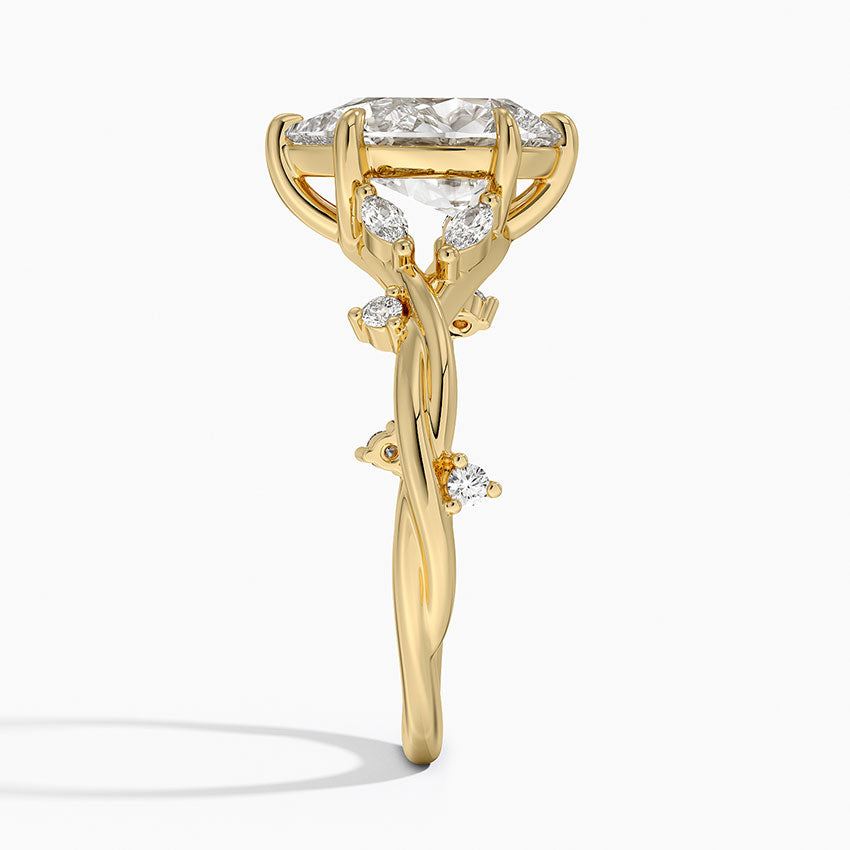 Azalea Twist Diamond Ring - Pear Center Stone