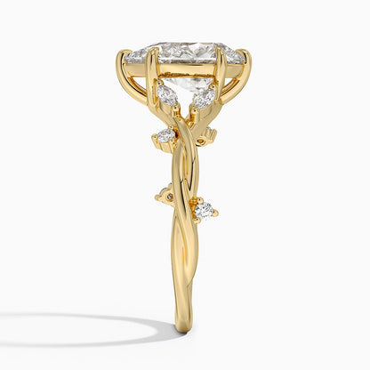 Azalea Twist Diamond Ring - Pear Center Stone