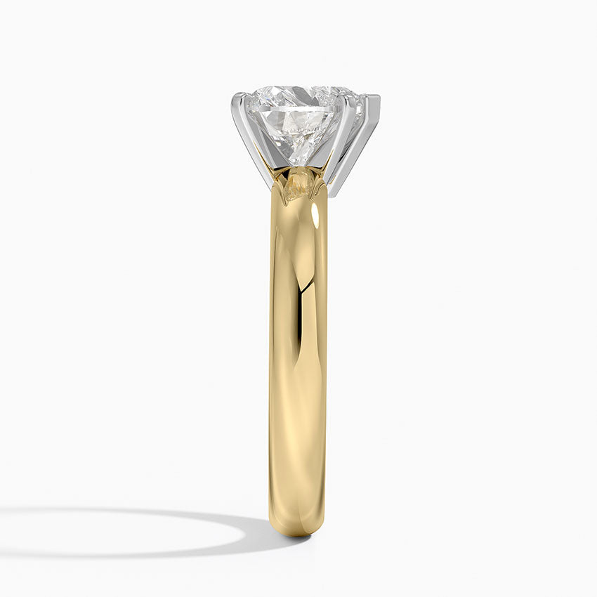Comfort Fit 3mm Ring - Heart Cut Center Stone