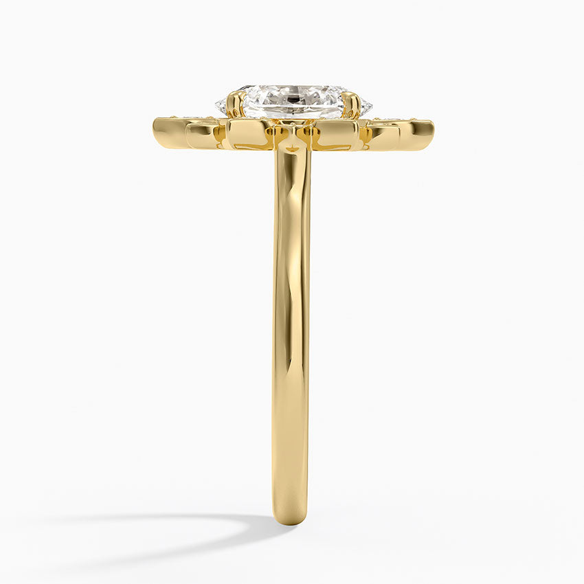 Fiore Halo Diamond Ring (1/4 ct. tw.) - Oval Center Stone