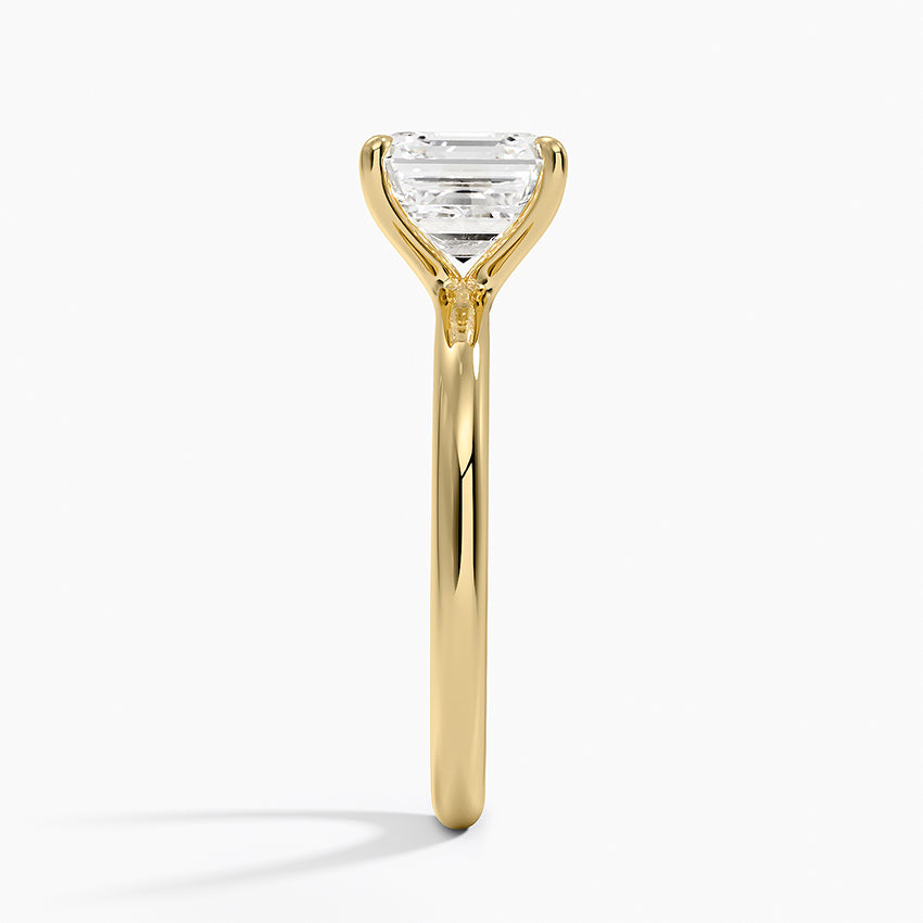 Manon Solitaire Ring - Asscher Cut Center Stone