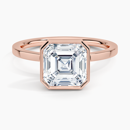 Noemi Bezel Ring - Asscher Cut Center Stone