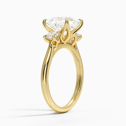 Elodie Perfect Fit Three Stone Diamond Ring (1/2 ct. tw.) - Princess Cut Center Stone