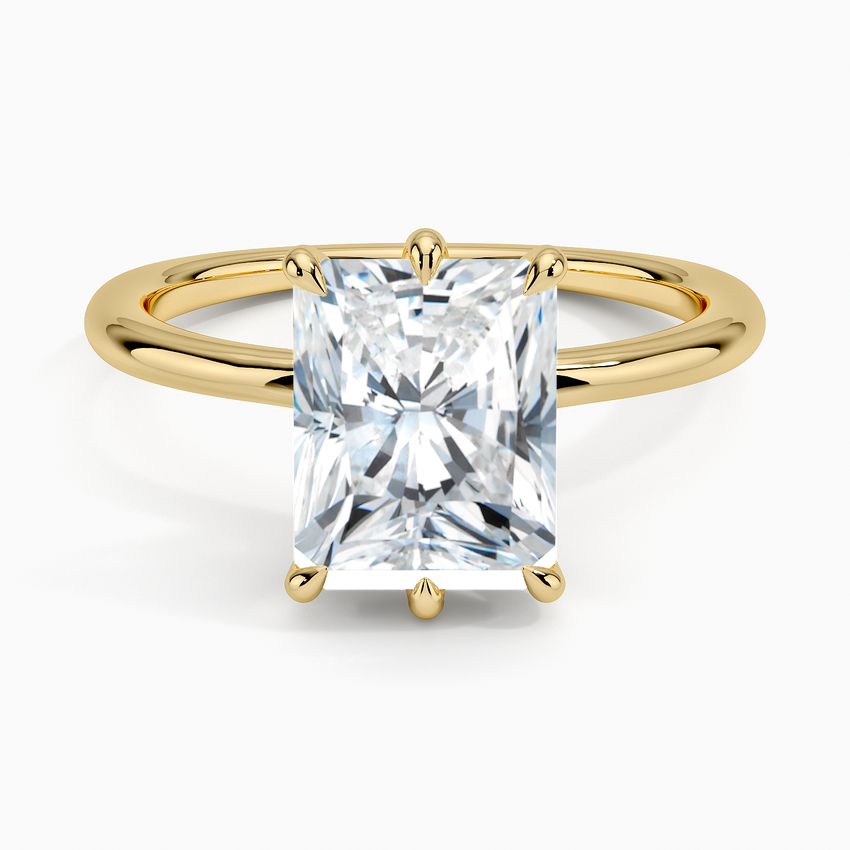 Freesia Six-Prong Solitaire Ring - Radiant Cut Center Stone