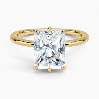 Freesia Six-Prong Solitaire Ring - Radiant Cut Center Stone