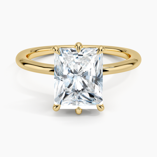 Freesia Six-Prong Solitaire Ring - Radiant Cut Center Stone