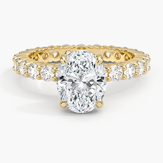Perfect Fit Eternity Diamond Ring (1 1/3 ct. tw.) - Oval Center Stone