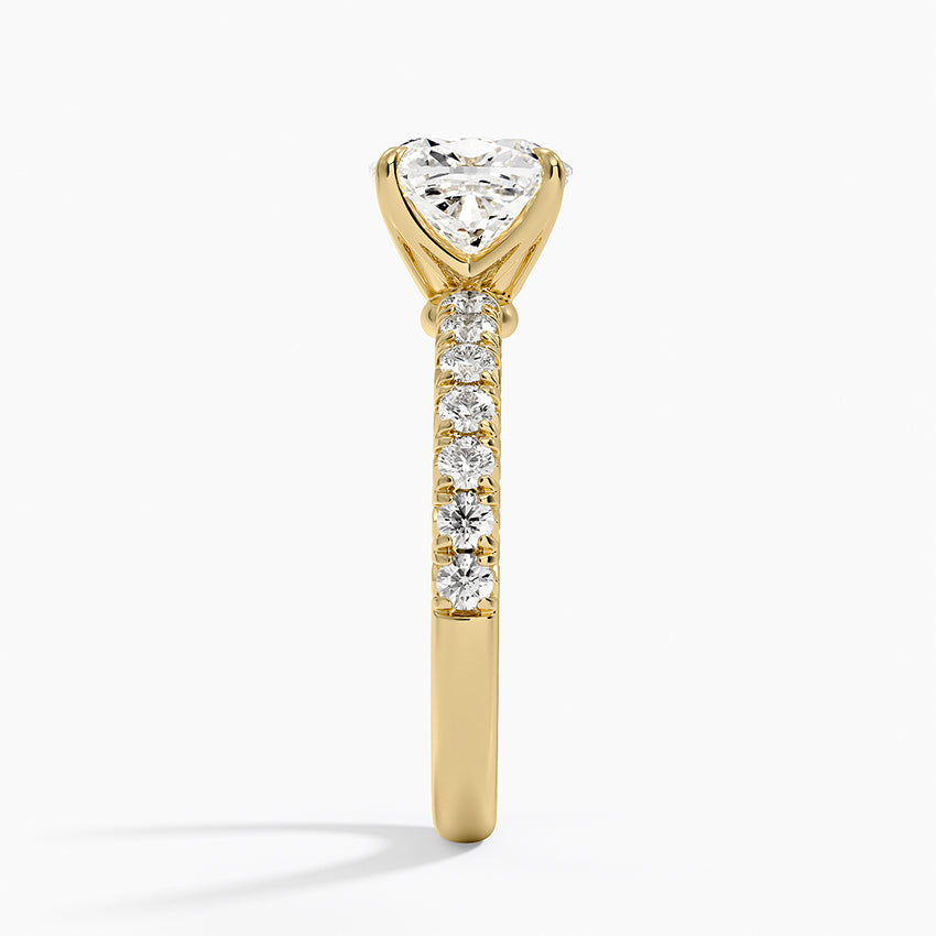Luxe Amelie Diamond Ring (3/8 ct. tw.) - Cushion Cut Center Stone