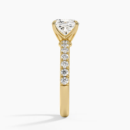 Luxe Amelie Diamond Ring (3/8 ct. tw.) - Cushion Cut Center Stone