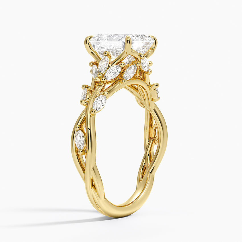 Secret Garden Diamond Ring (1/2 ct. tw.) - Asscher Cut Center Stone