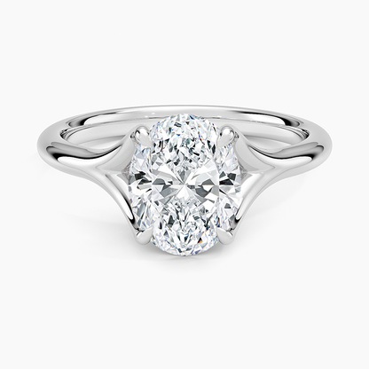 Reverie Solitaire Ring - Oval Center Stone