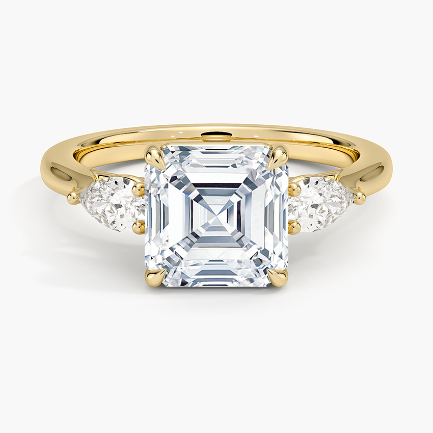 Opera Perfect Fit Diamond Ring - Asscher Cut Center Stone
