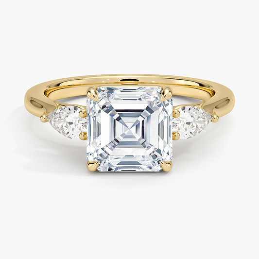 Opera Perfect Fit Diamond Ring - Asscher Cut Center Stone