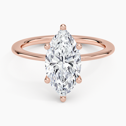 Aimee Solitaire Ring - Marquise Center Stone