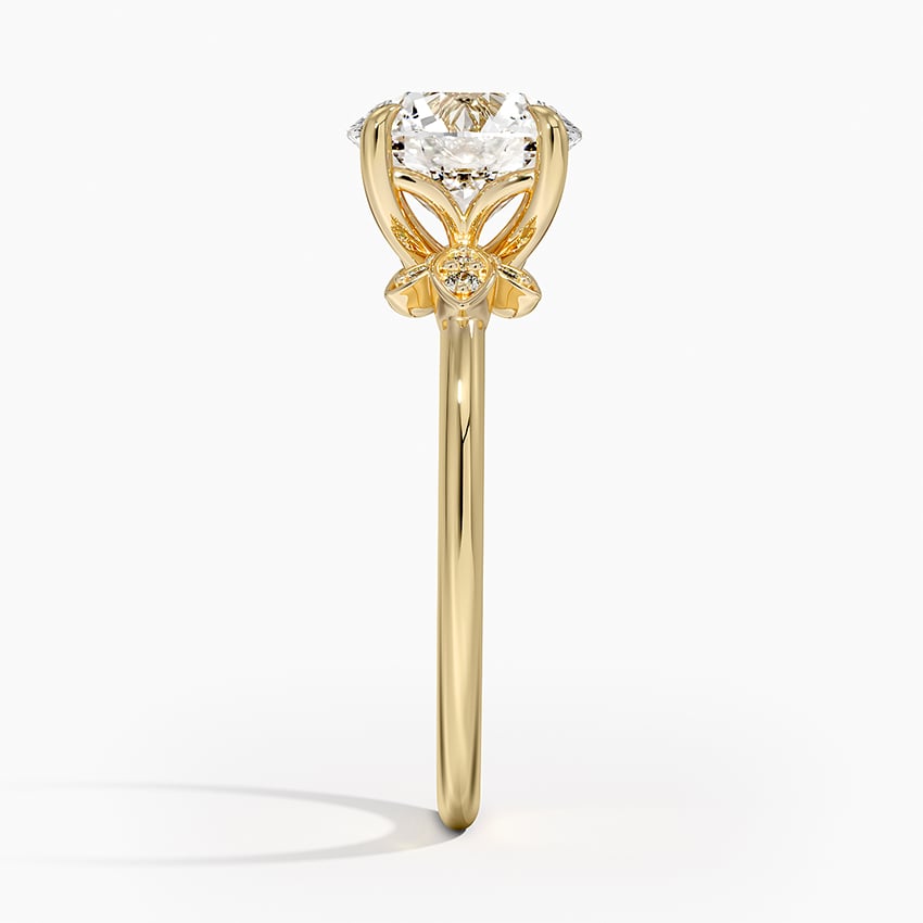 Fiore Diamond Ring - Round Center Stone