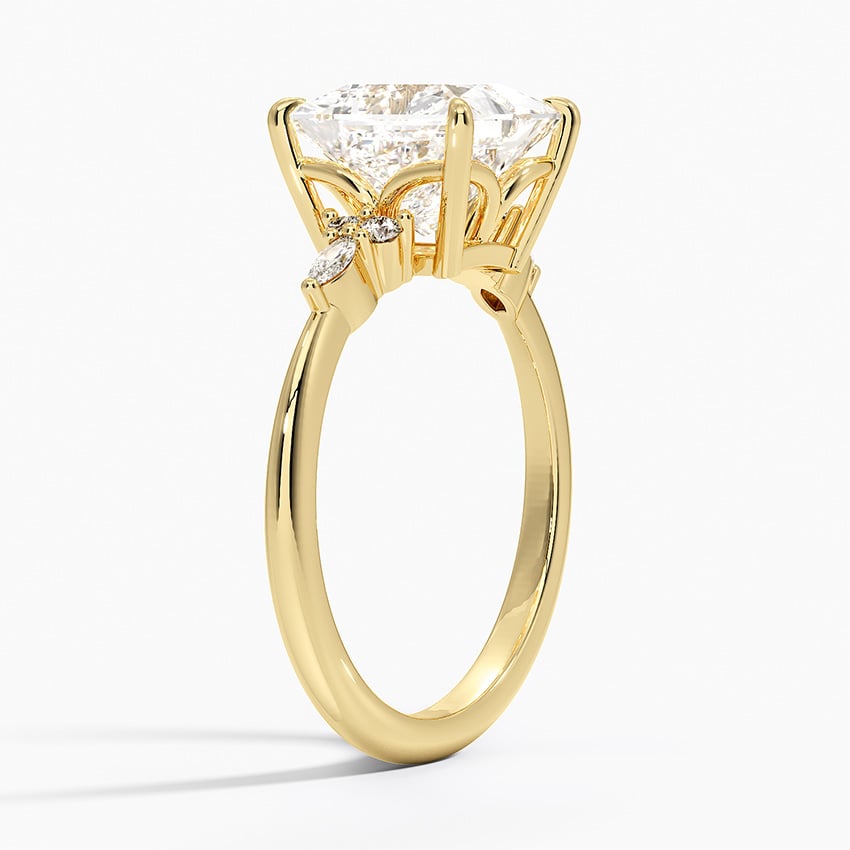 Nadia Diamond Ring - Princess Cut Center Stone