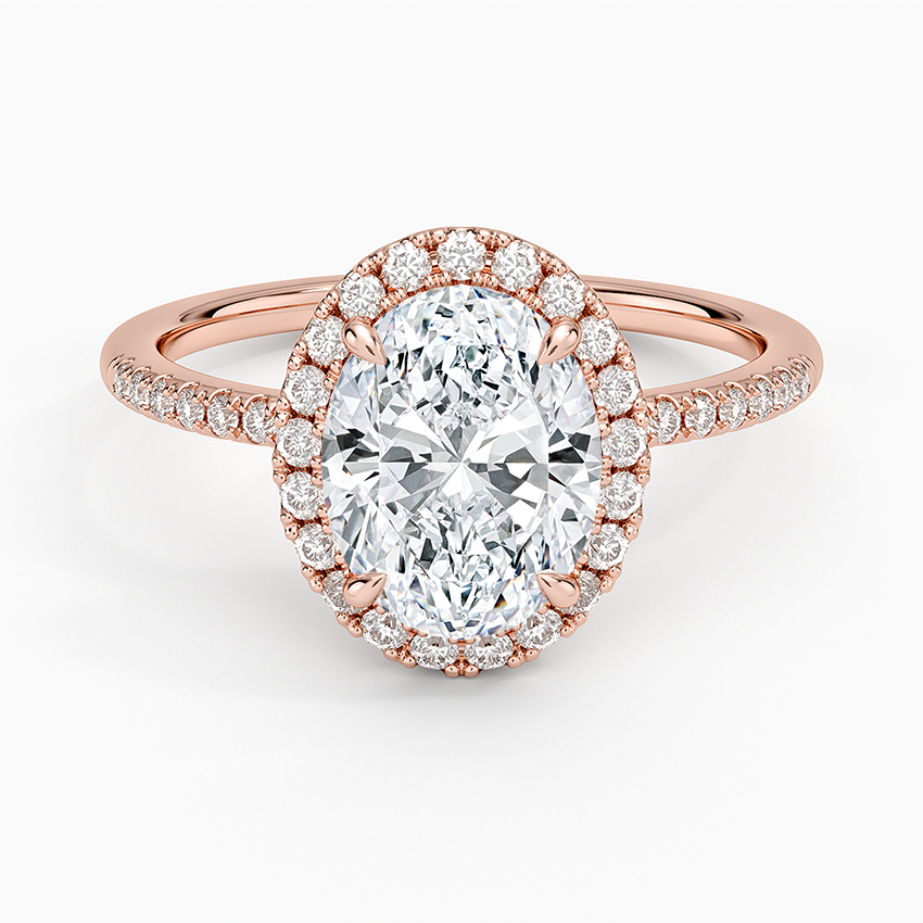 Cambria Halo Diamond Ring - Oval Center Stone