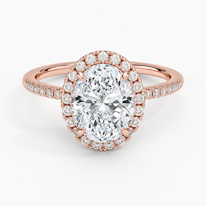 Cambria Halo Diamond Ring - Oval Center Stone