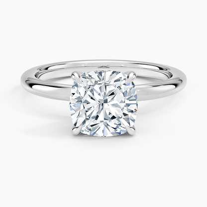 Manon Solitaire Ring - Cushion Cut Center Stone