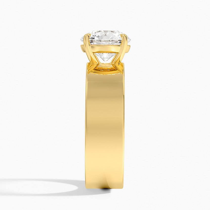 Peyton 6mm Solitaire Ring - Round Center Stone