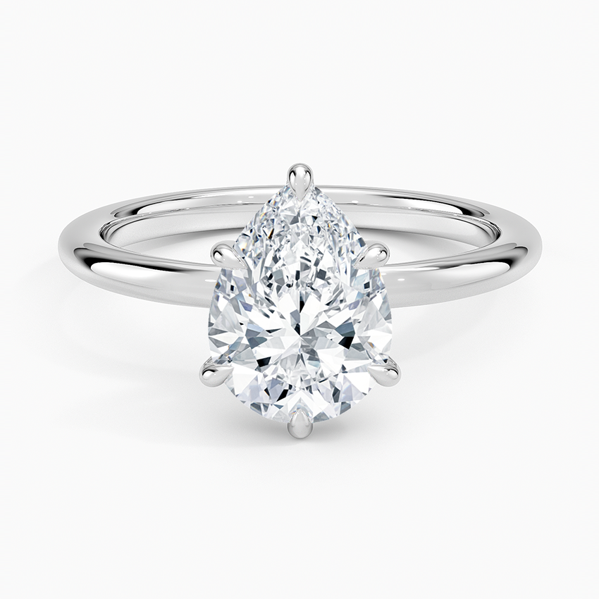 Manon Solitaire Ring - Pear Center Stone