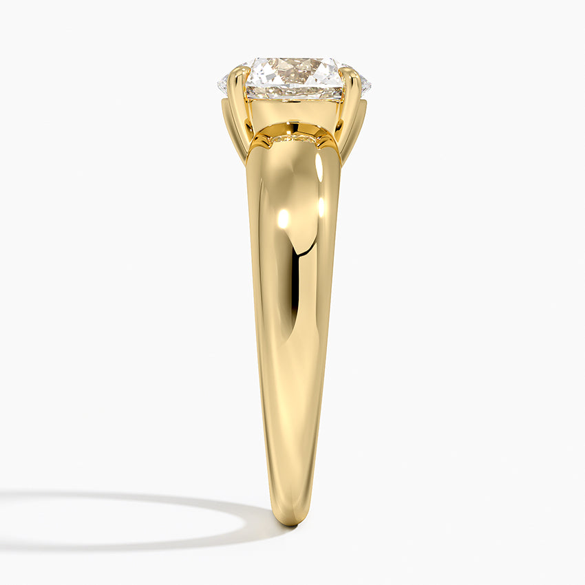 Adrian Solitaire Ring - Round Cut Center Stone