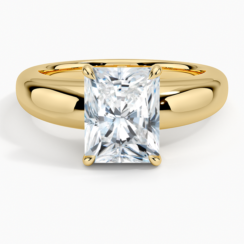 Adrian Solitaire Ring - Radiant Cut Center Stone
