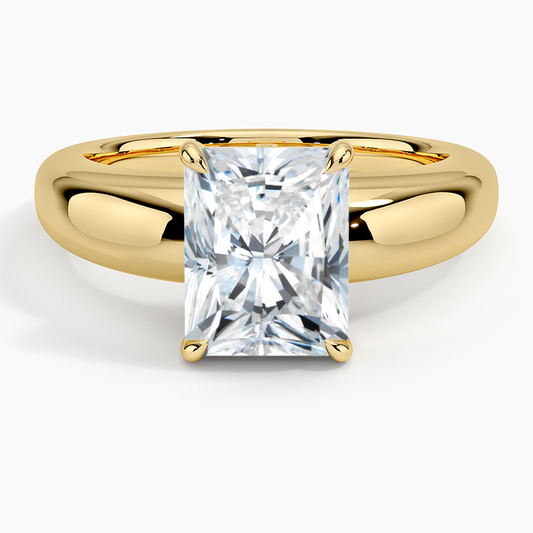 Adrian Solitaire Ring - Radiant Cut Center Stone