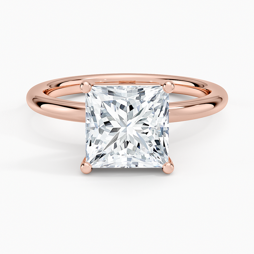 Sydney Perfect Fit 2mm Solitaire Ring - Princess Cut Center Stone