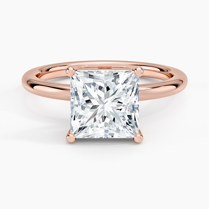 Sydney Perfect Fit 2mm Solitaire Ring - Princess Cut Center Stone
