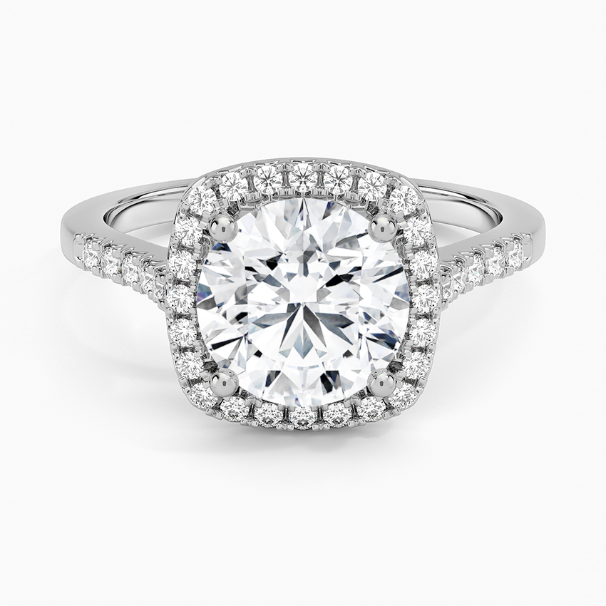 Odessa Halo Diamond Ring (1/5 ct. tw.) - Round Center Stone