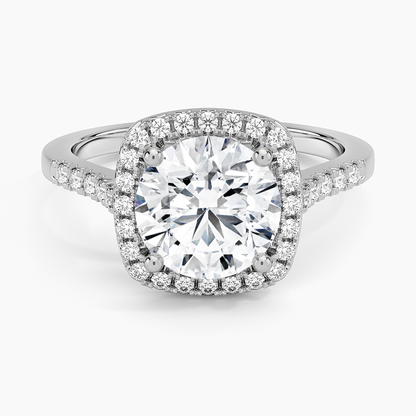 Odessa Halo Diamond Ring (1/5 ct. tw.) - Round Center Stone