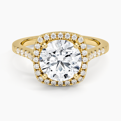 Odessa Halo Diamond Ring (1/5 ct. tw.) - Round Center Stone