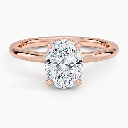 Sydney Perfect Fit 2mm Solitaire Ring - Oval Center Stone