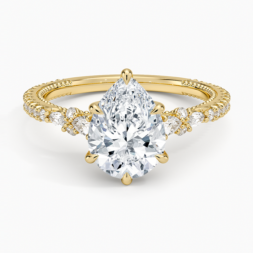 Primrose Diamond Ring - Pear Center Stone