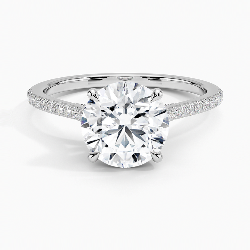 Luxe Dawn Diamond Ring - Round Center Stone