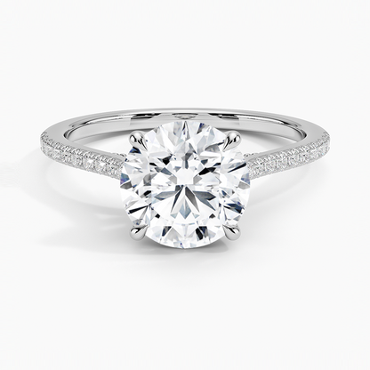 Luxe Dawn Diamond Ring - Round Center Stone