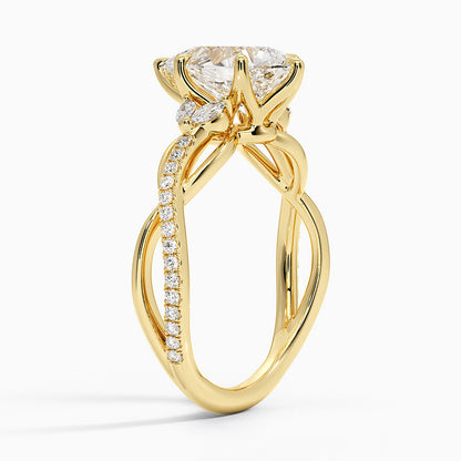Garland Diamond Ring - Pear Cut Center Stone