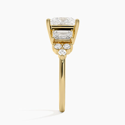 Sabine Cluster Diamond Ring (1 ct. tw.) - Princess Cut Center Stone