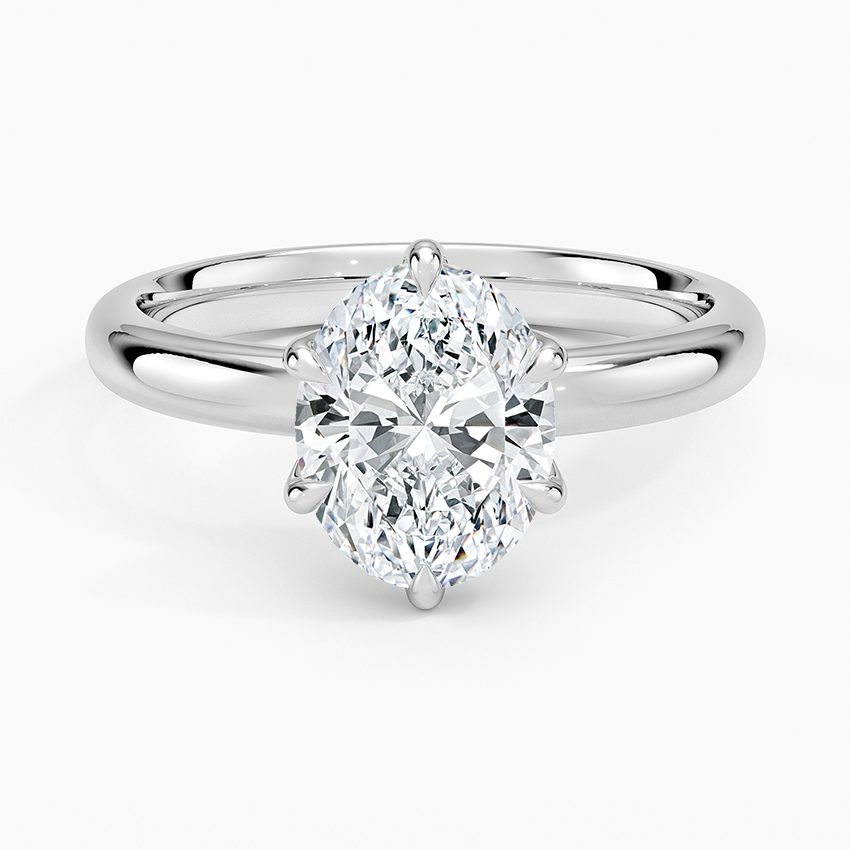Esme 2.5mm Solitaire Ring - Oval Center Stone